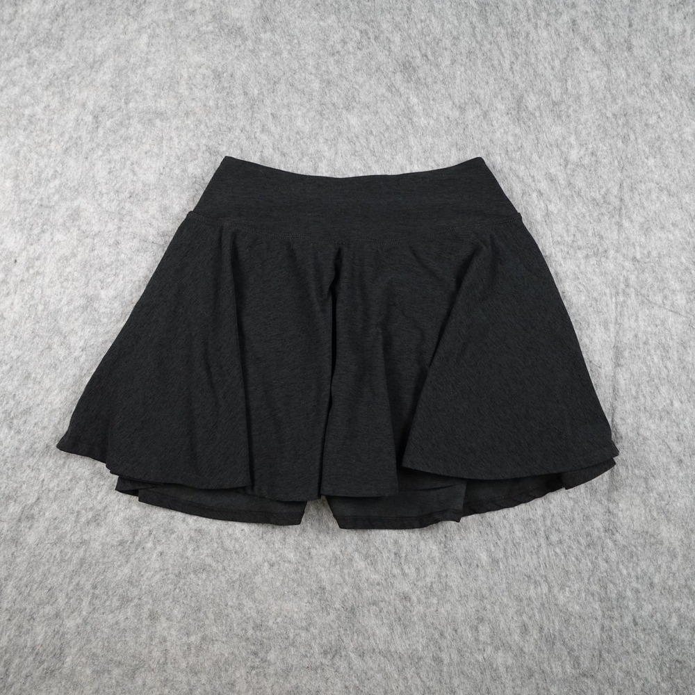 Beyond Yoga Skort Women Small Black Space Dye Activewear Athletic Mini Skirt